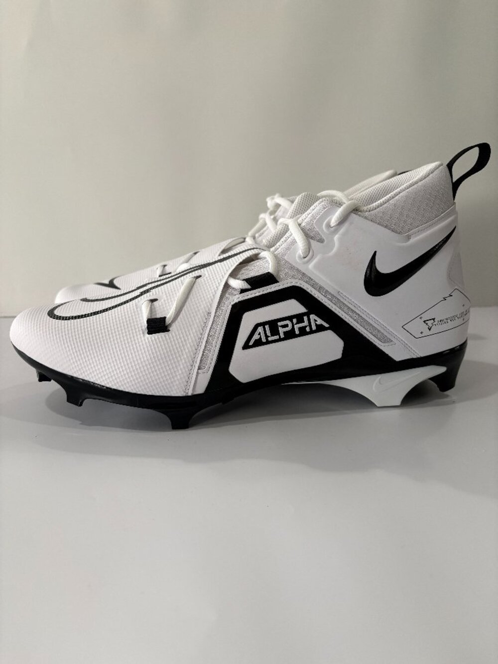 Nike Football Cleats Mens 16 WIDE Alpha Menace Pro 3 Mid White DH3292-100 NEW
